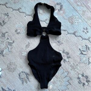 Hunza G Ursula Black One Piece Bathing Suit